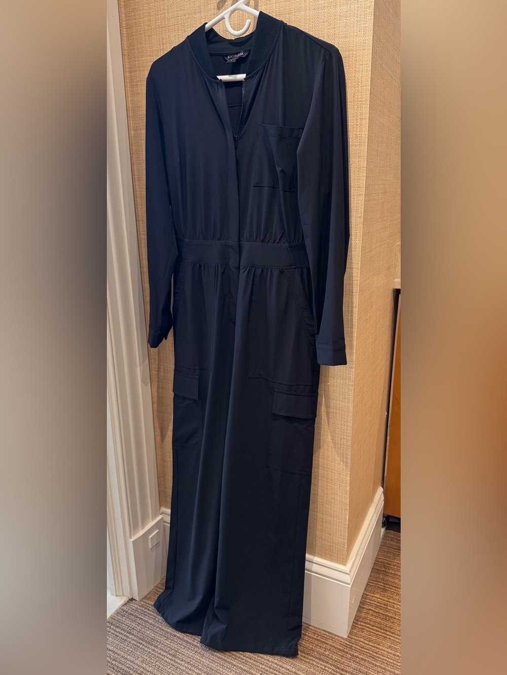 Athleta black Long-Sleeve Utility jumpsuit